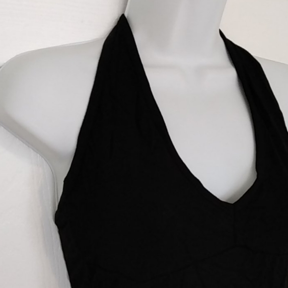 ESPRIT EDC NWT Black Party Sequined Halter Top - Picture 3 of 4